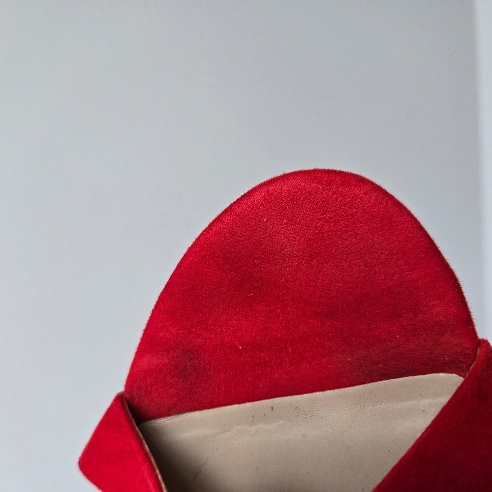 Kenneth Cole Chic Red Slingback Heels - Picture 7 of 17